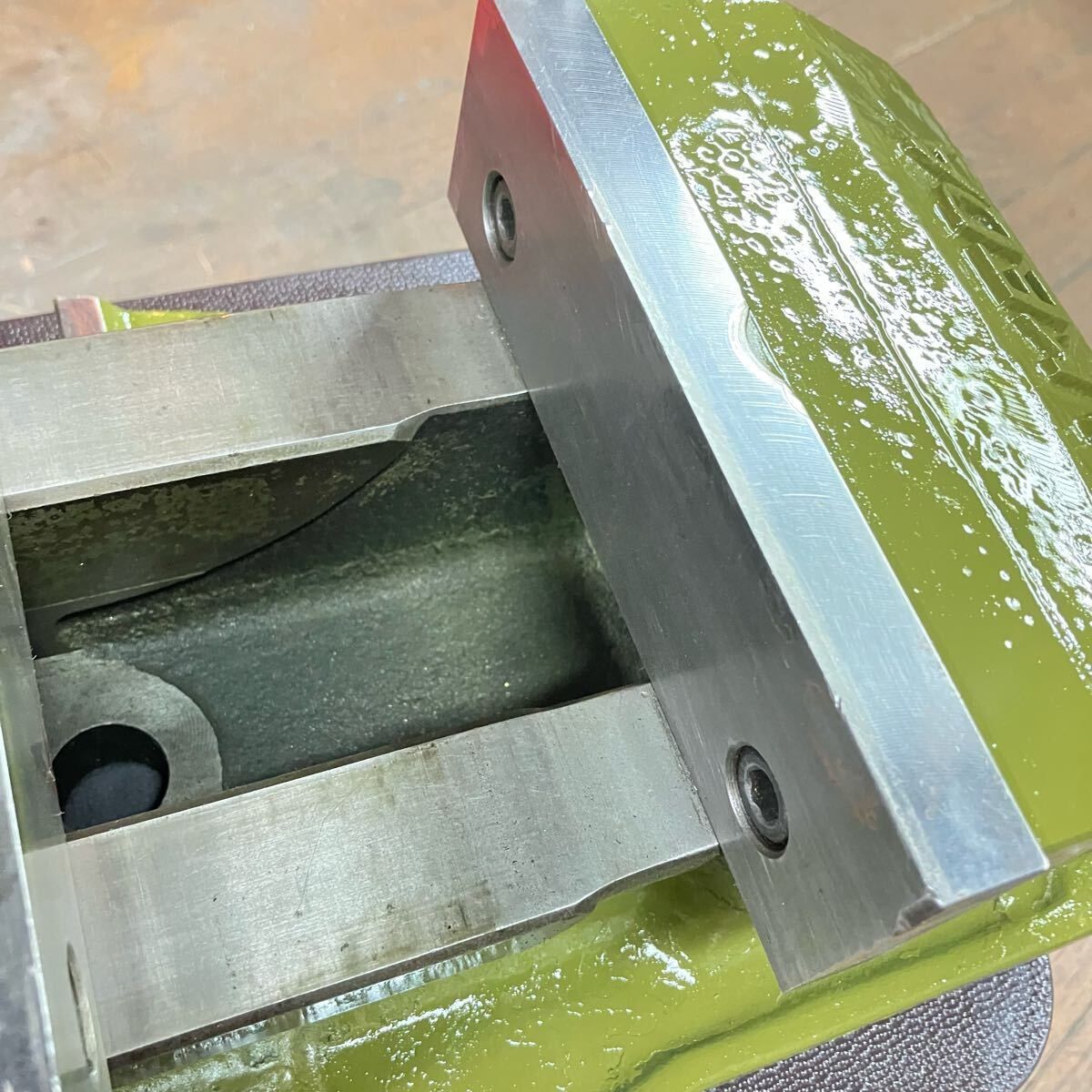  店頭引取 タケダ 油圧バイス マシンバイス 全長810 mm カスタムカラー バイス 万力 バイス クランプ