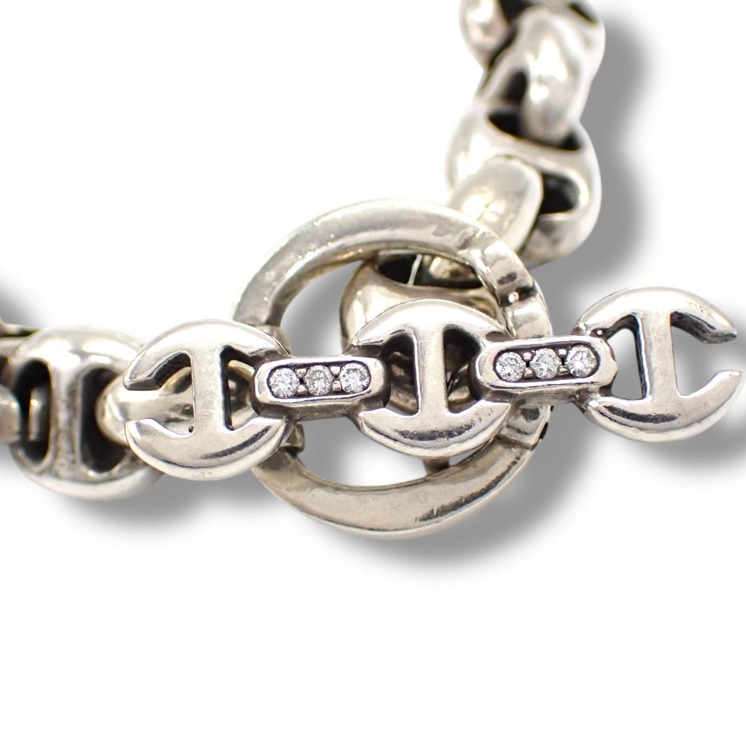 ホーセンブース オープンリンク ブレスレット 10MM ダイヤ 925 4583