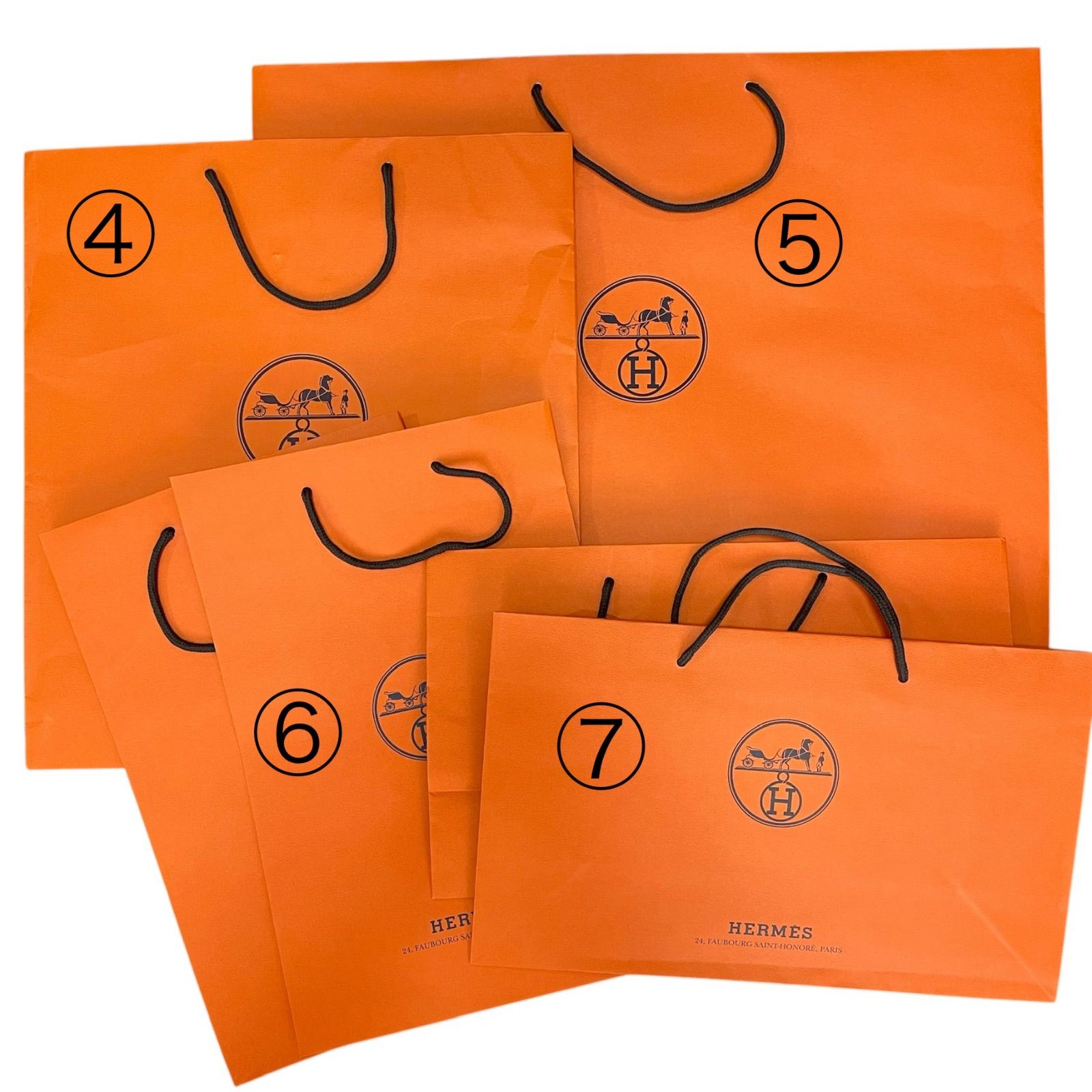 HERMES 空箱5箱&ショッパー6枚まとめ売り【ハンガー,靴紐,リボン,紙