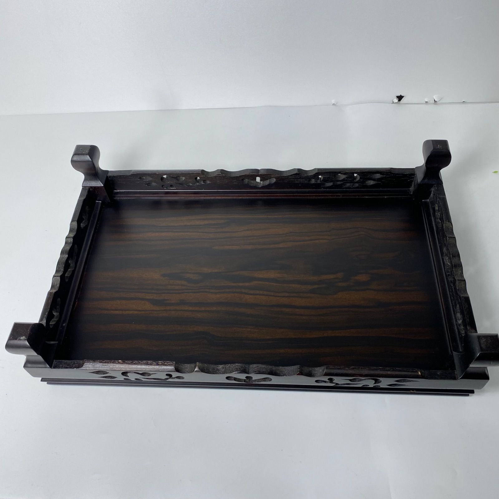 木製 花台 透かし彫り 飾り台 置台 盆栽台 香炉台 インテリア 和室