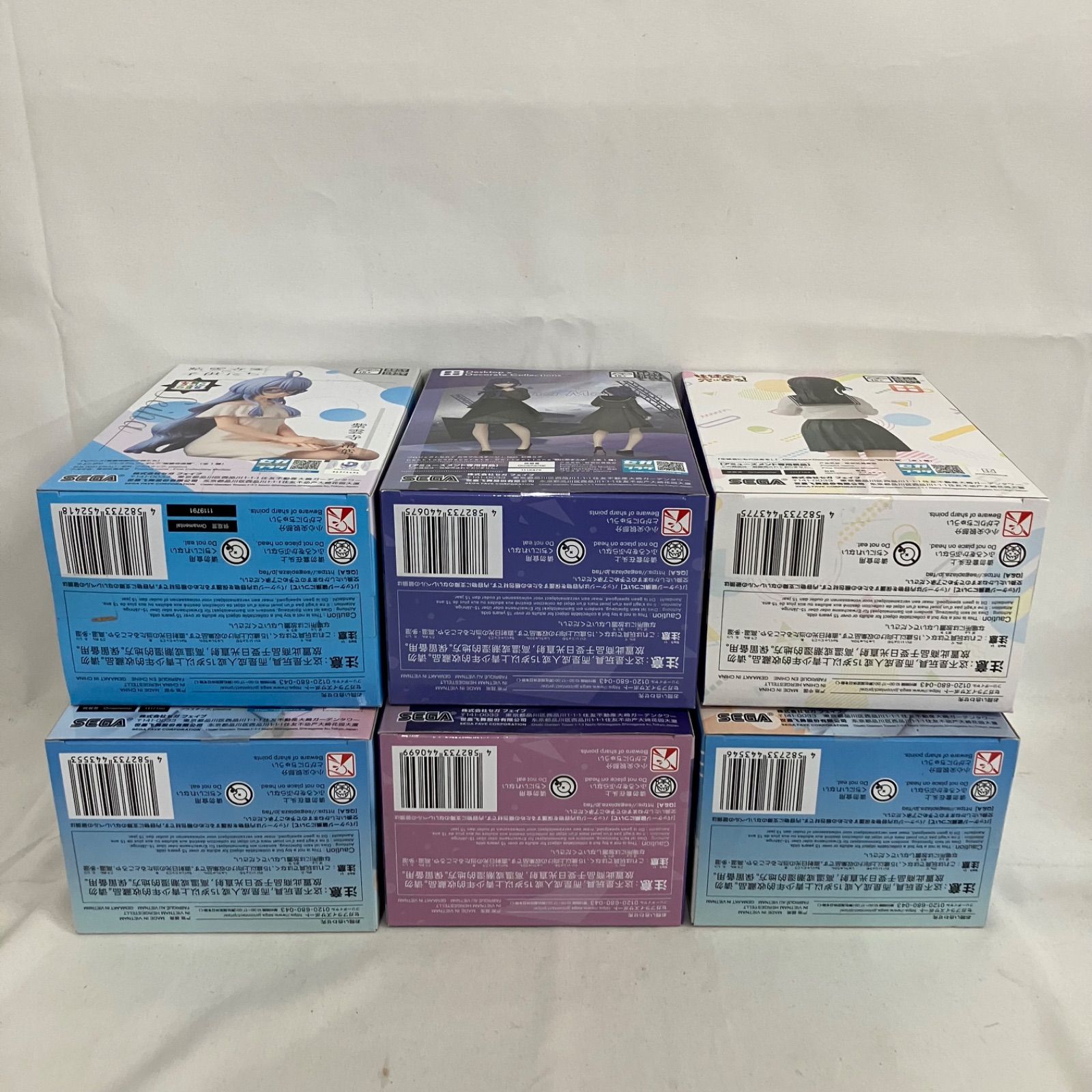 未開封 美少女まとめ フィギュア ちょこのせプレミアムフィギュア 6個