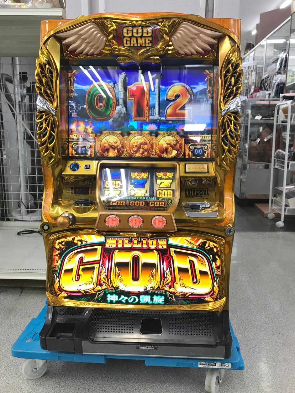 パチスロ機 ミリオンゴッド 神々の凱旋 ユニバーサルブロス コイン不要