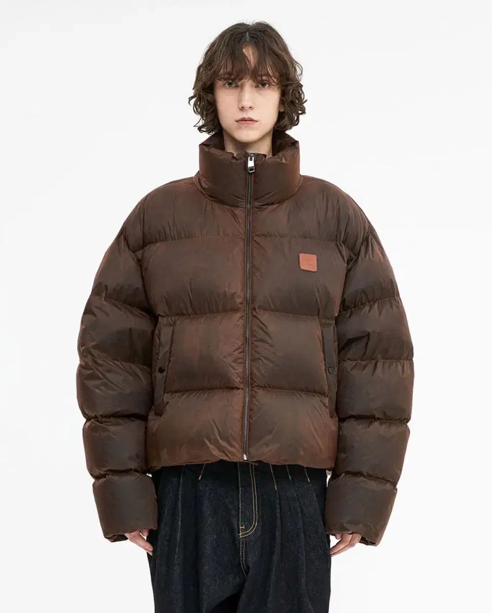 ADER ERROR アーダーエラー デカール ロゴ パファー ジャケット a2