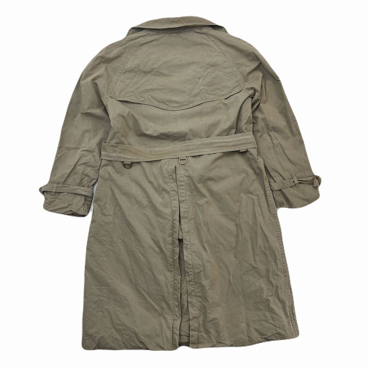 バーバリー メンズ トレンチコート メンズ L相当 カーキ ベージュ 裏