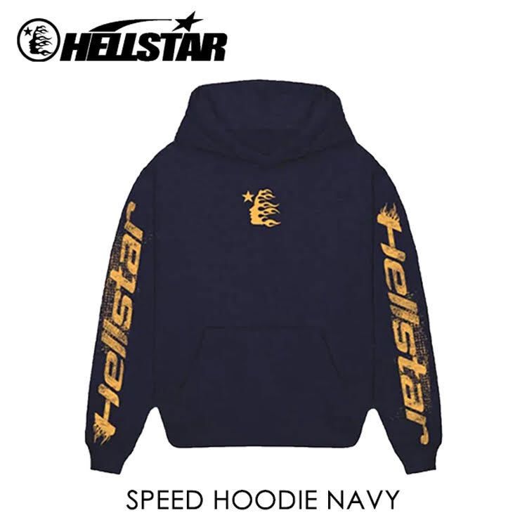 HELLSTAR SPEED HOODIE NAVY 【プルオーバーパーカー】【フーディー