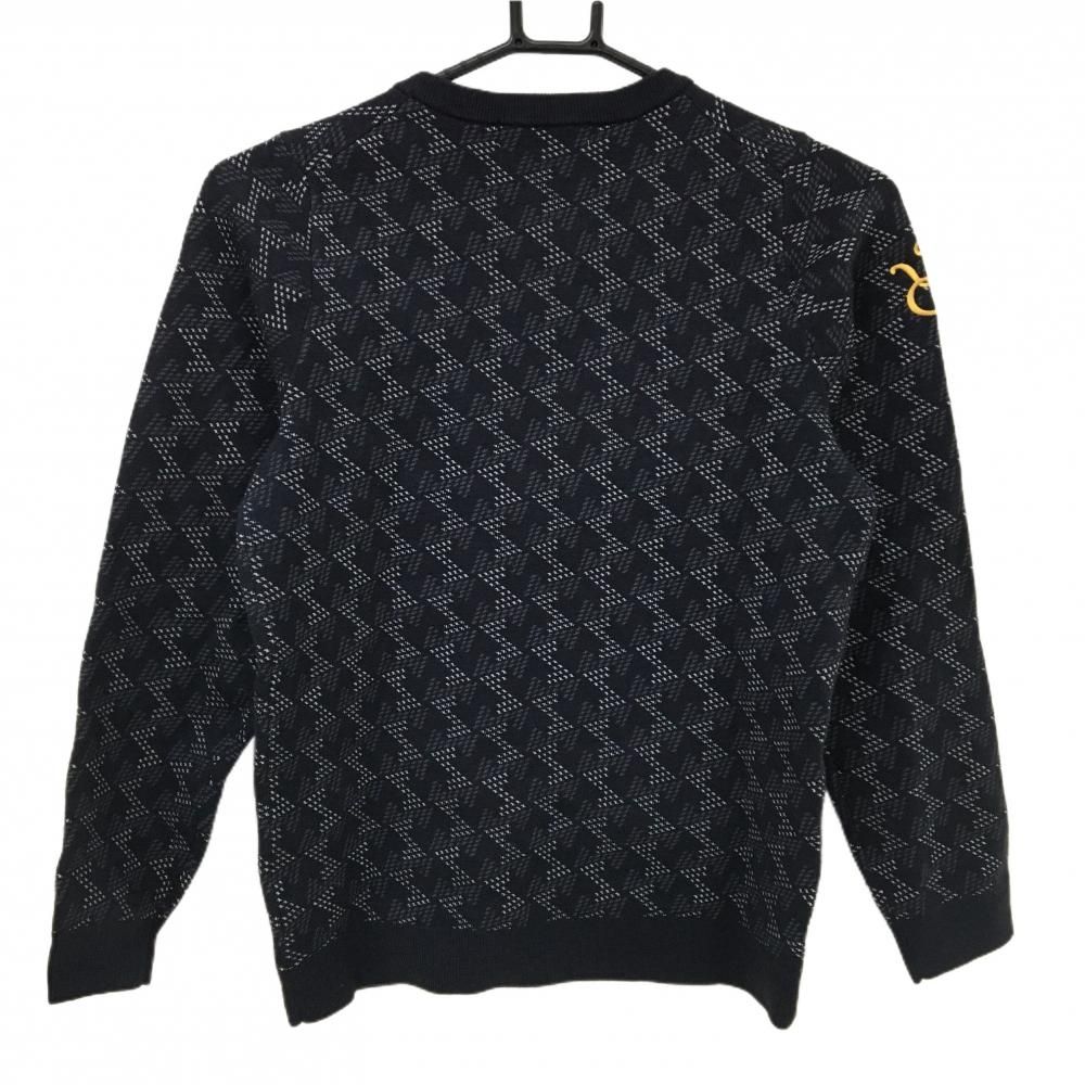 超美品】レザレクション セーター ダークネイビー×白 総柄 ニット