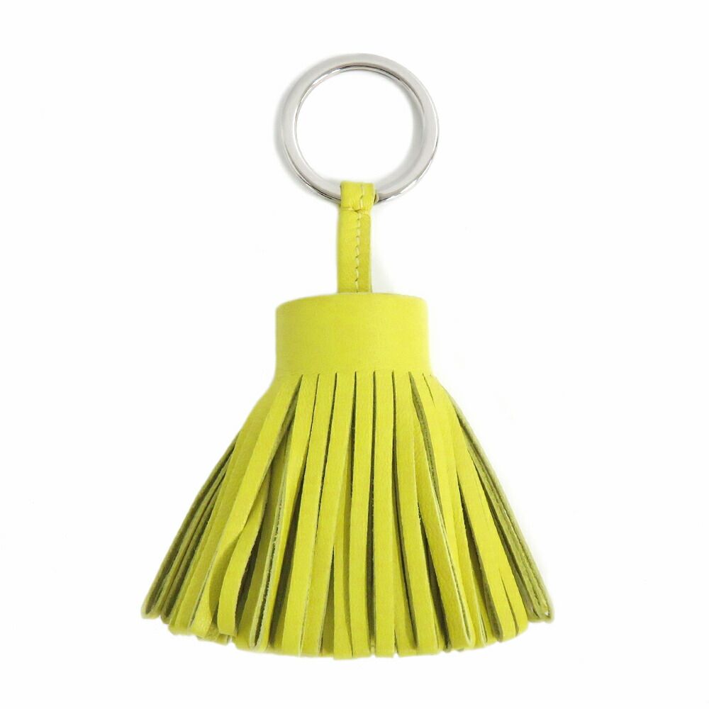 名古屋】エルメス カルメン ライム レザー キーホルダー キーリング