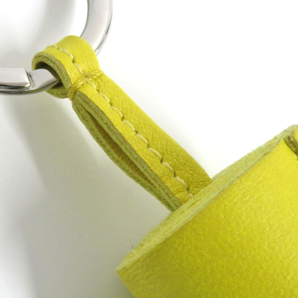名古屋】エルメス カルメン ライム レザー キーホルダー キーリング