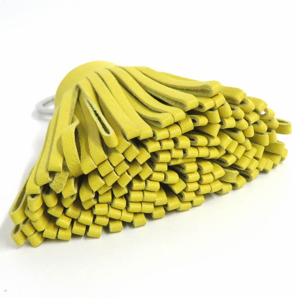 名古屋】エルメス カルメン ライム レザー キーホルダー キーリング