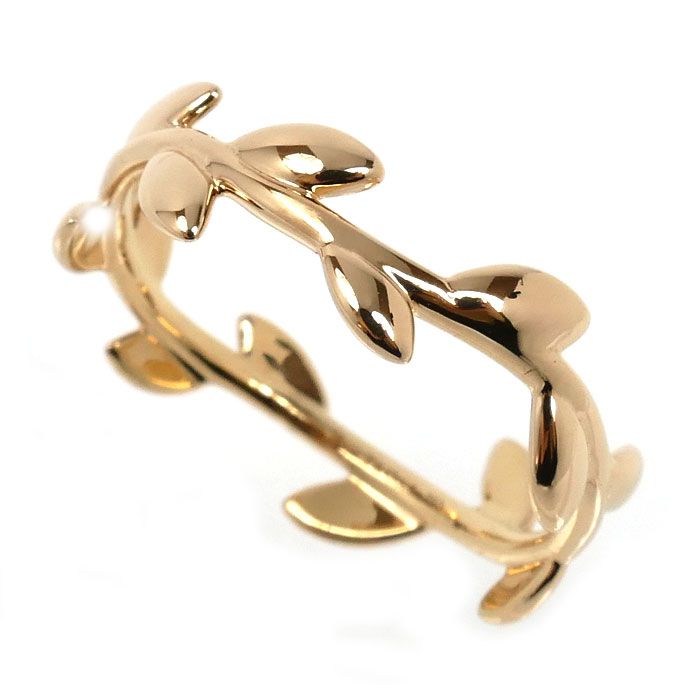 TIFFANY&Co. ティファニー K18PG ピンクゴールド オリーブリーフ