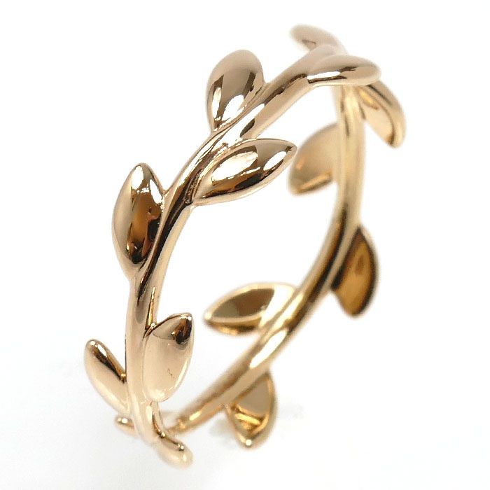 TIFFANY&Co. ティファニー K18PG ピンクゴールド オリーブリーフ