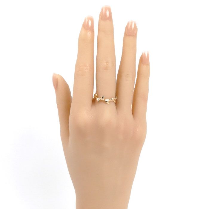 TIFFANY&Co. ティファニー K18PG ピンクゴールド オリーブリーフ