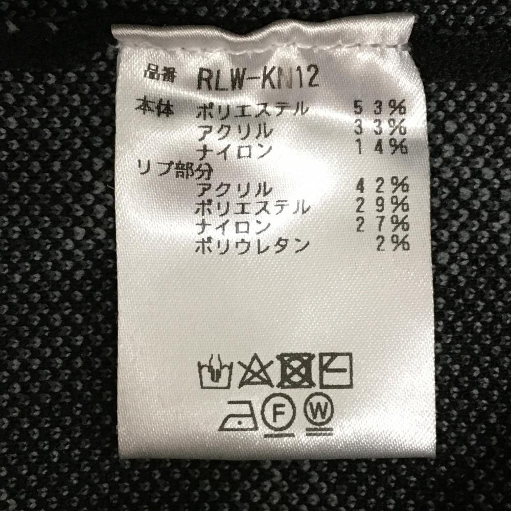 レザレクション セーター 黒×白 総柄 ニット レディース M ゴルフ