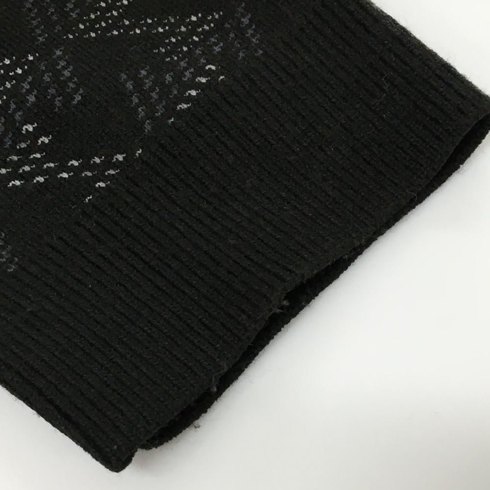 レザレクション セーター 黒×白 総柄 ニット レディース M ゴルフ