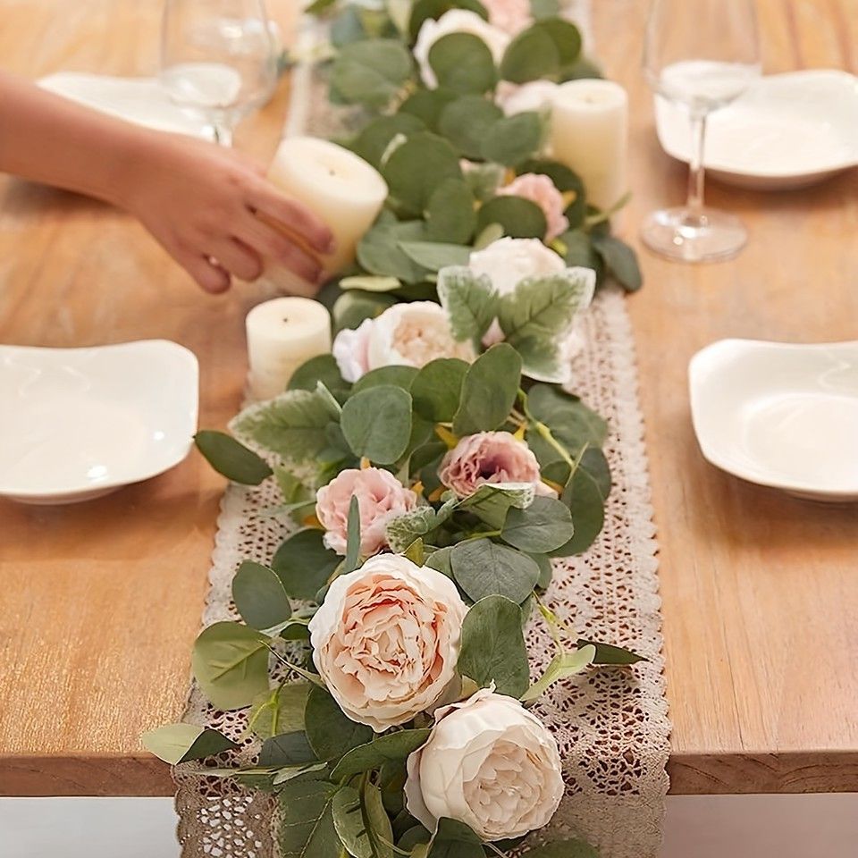 華やか空間を演出】大輪牡丹の造花 70.8インチ 1本 プラスチック製