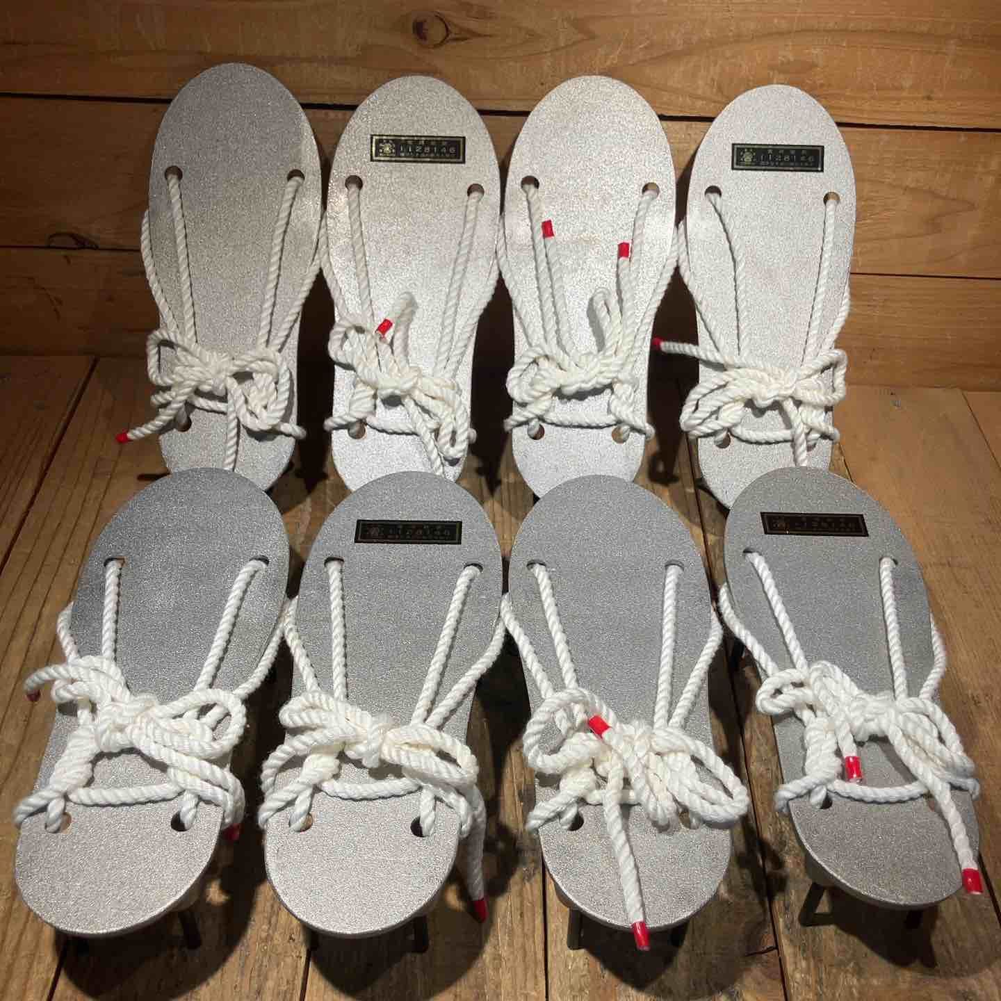 ♥品 ヨシハル 松高 左官用 土間下駄 4足セット モルタル スパイク げた