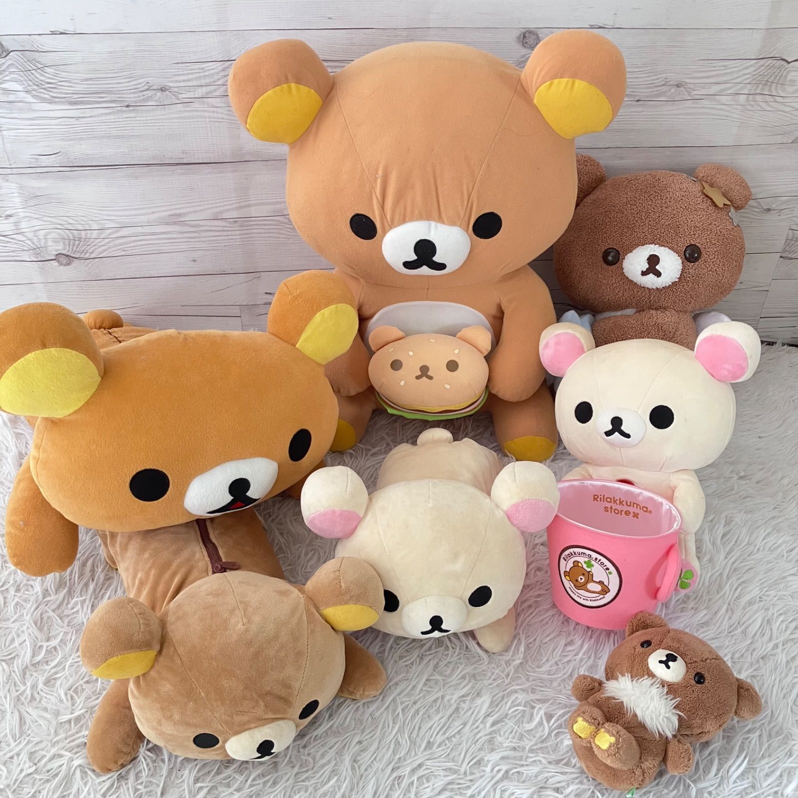 リラックマ　ぬいぐるみ　サンエックス　まとめ　2011年〜　7点セット リラックマ ぬいぐるみ San-X 平成 サンエックス コリラックマ 7点