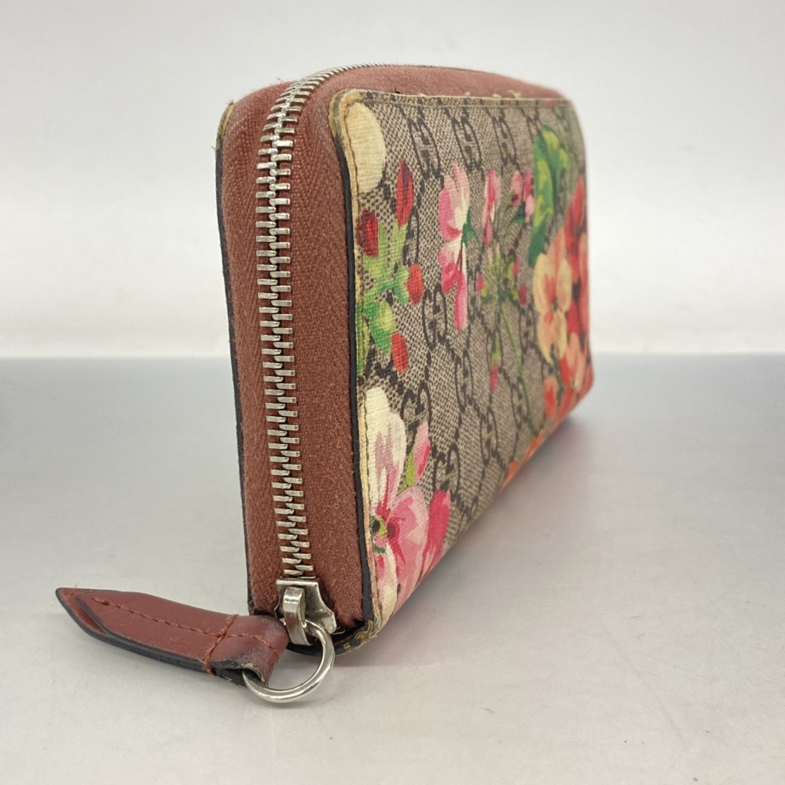 グッチ(Gucci) グッチ 長財布 GGブルームス 04071 ブラウン ピンク