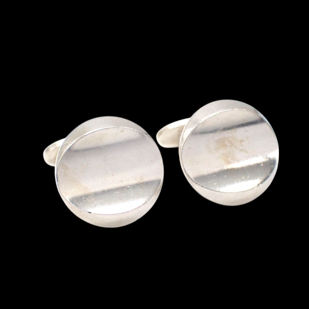 Georg Jensen ジョージジェンセン 107 ラウンド カフリンクス カフス