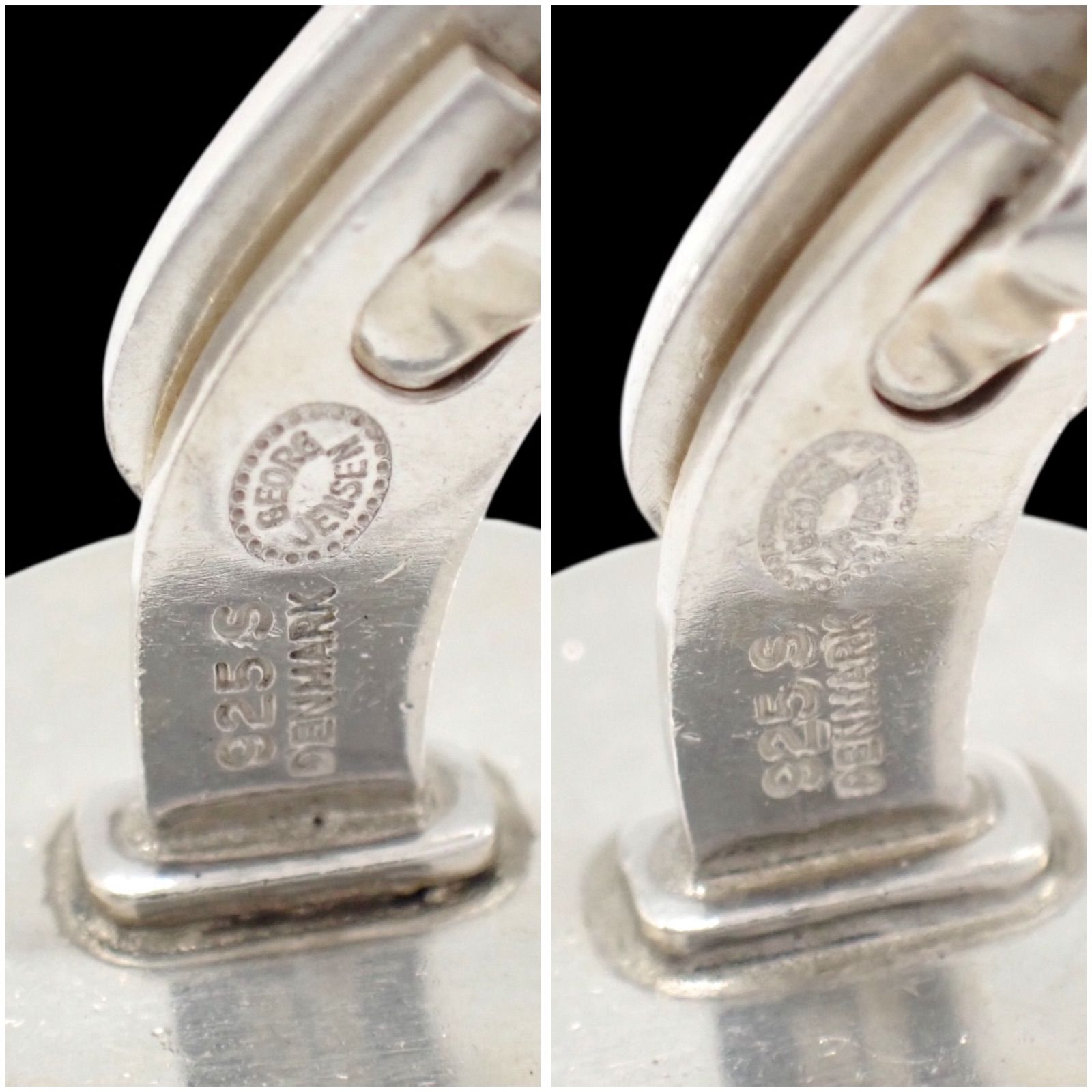 ジョージジェンセン 107 ラウンド カフリンクス カフス 925 0002