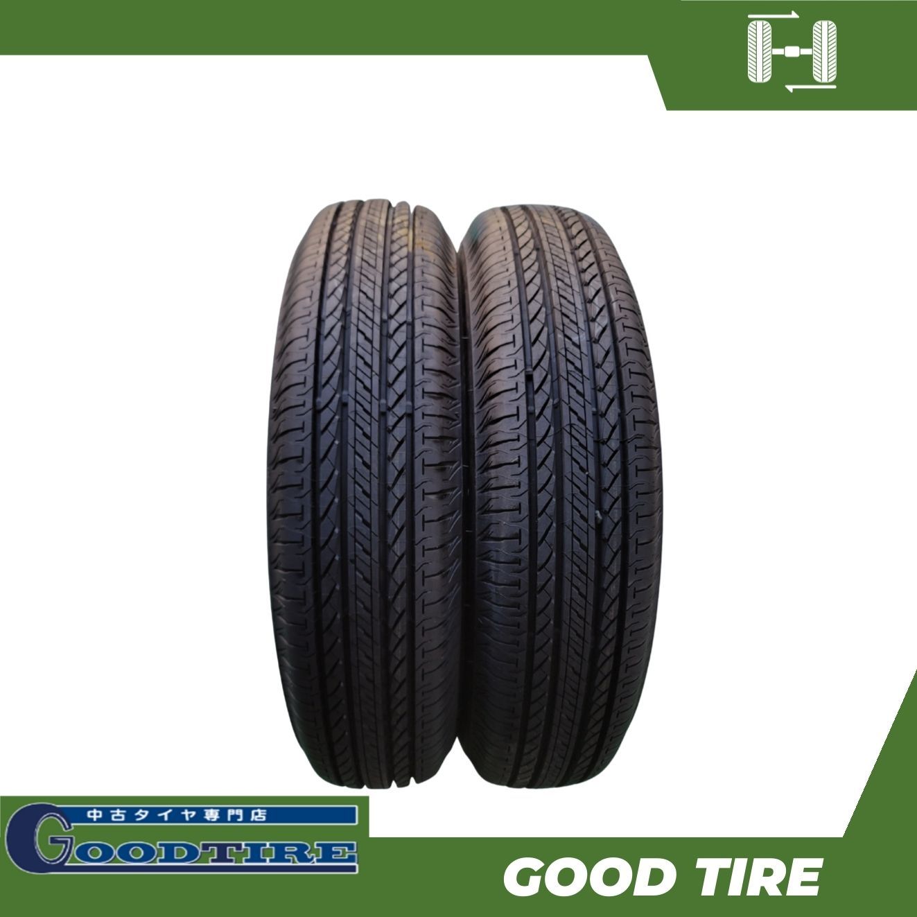 175/80R16 9分山 ブリヂストン DUELER H/L 2023年製 夏用 2本セット