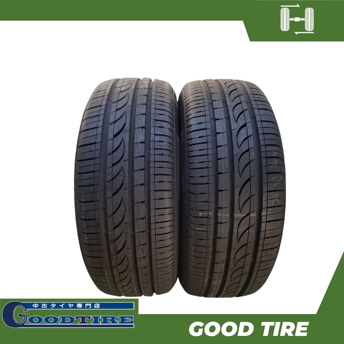 205/55R16 8.5分山 ピレリ POWERGY TM 2018年製 夏用 2本セット 中古