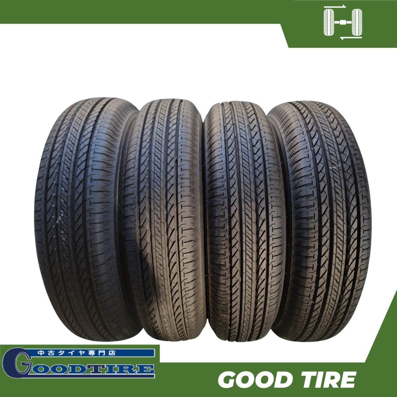 175/80R16 ブリヂストン DUELER H/L 2024年製 4本 夏用 8.5分山 中古