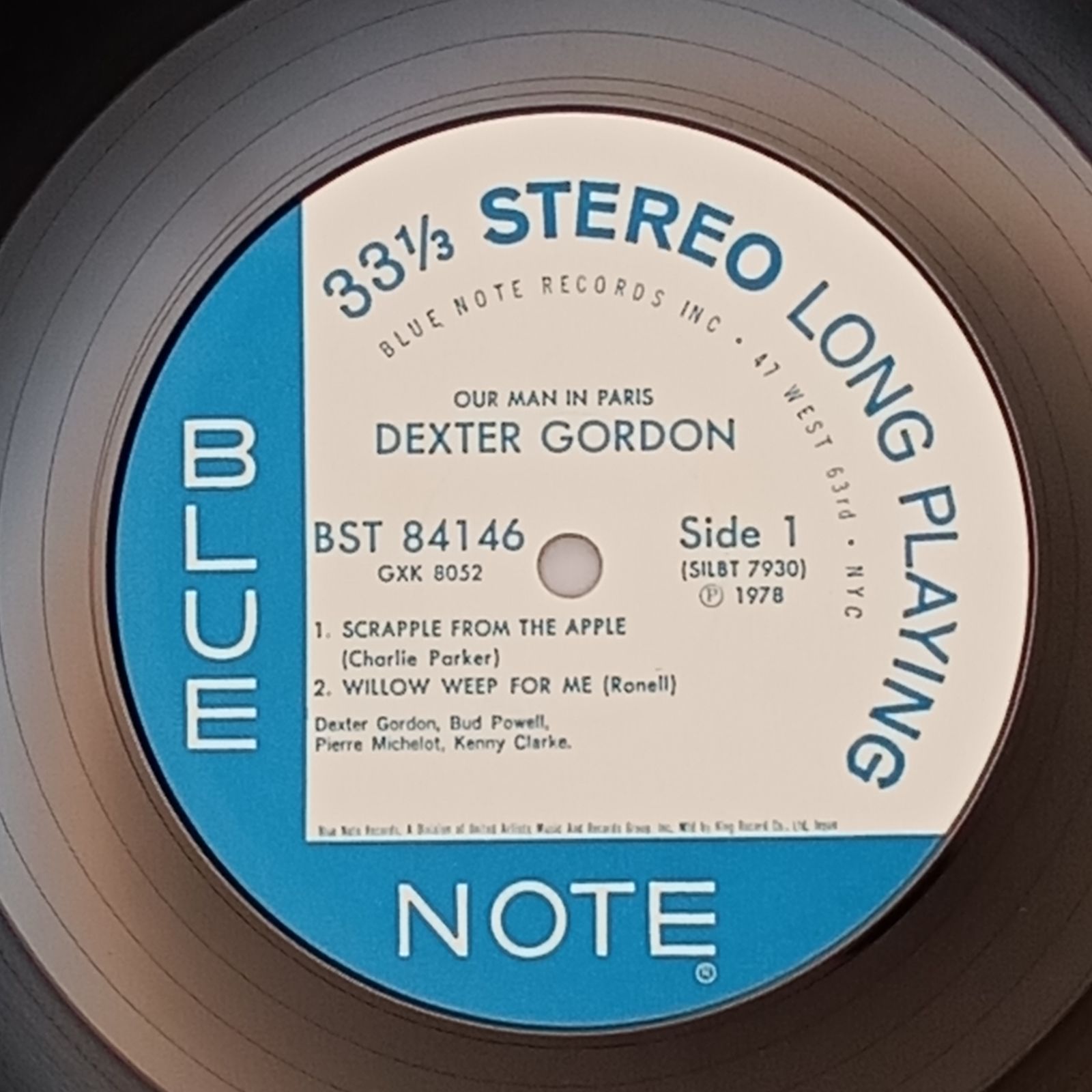 LP】デクスター・ゴードン (Dexter Gordon) – アワ・マン・イン・パリ
