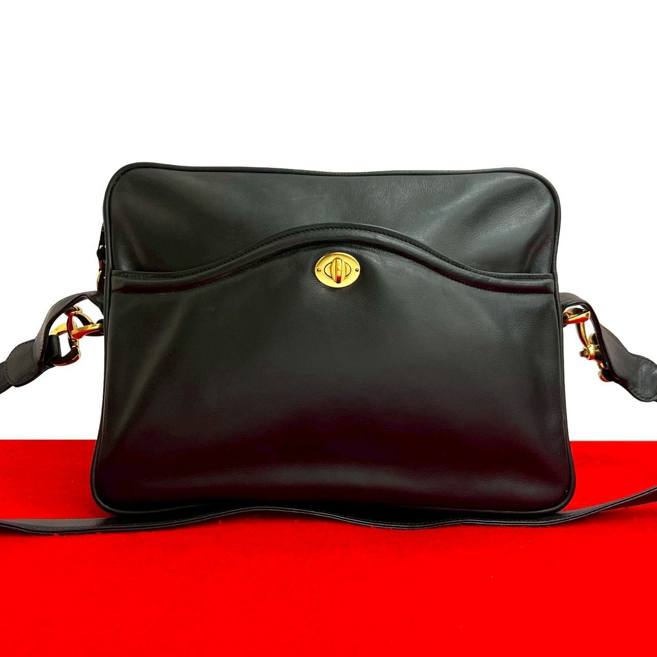 極 美品 GUCCI グッチ オールドグッチ ヴィンテージ ホースビット 金具