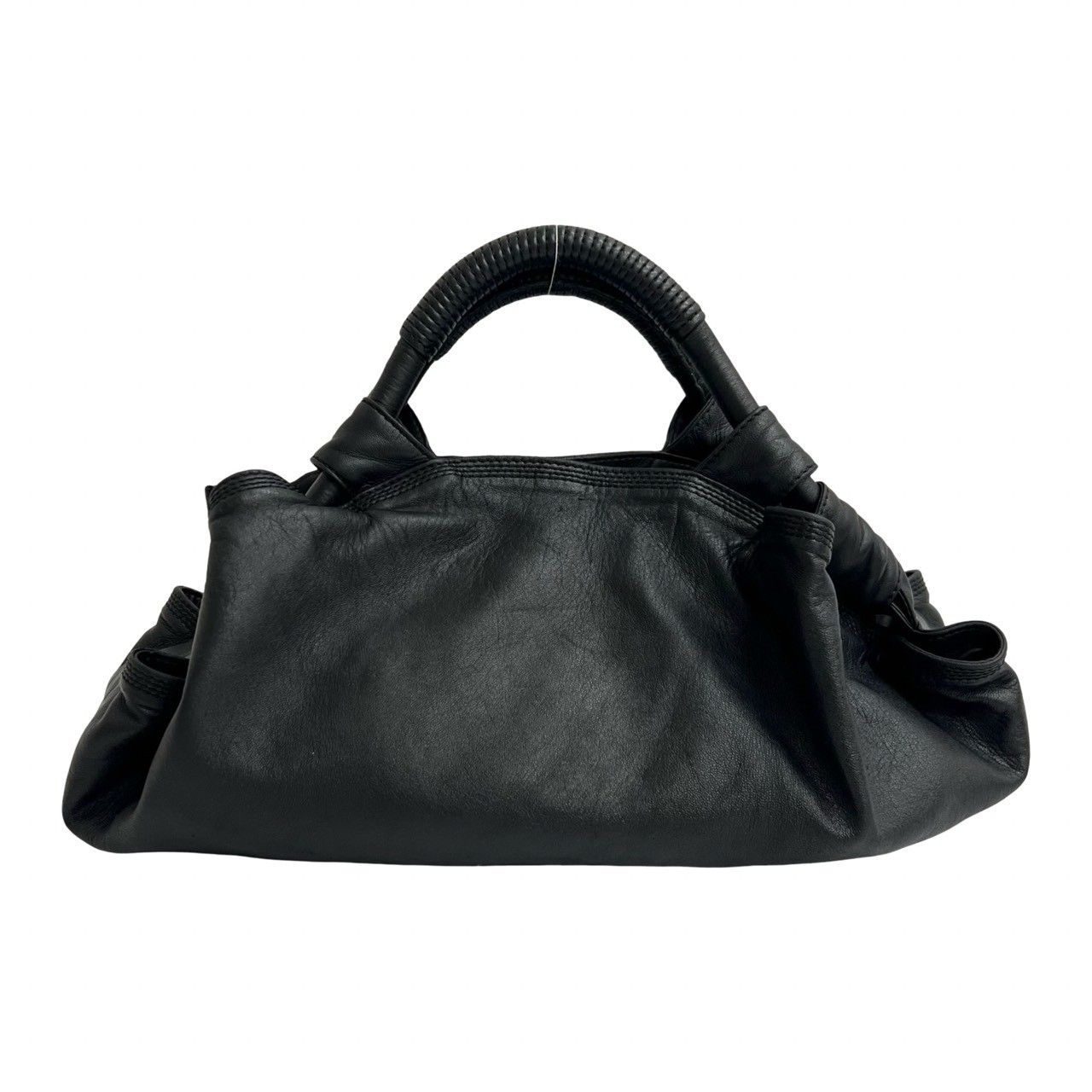 極 美品 希少品 LOEWE ロエベ アナグラム ロゴ エンボス ナッパ レザー