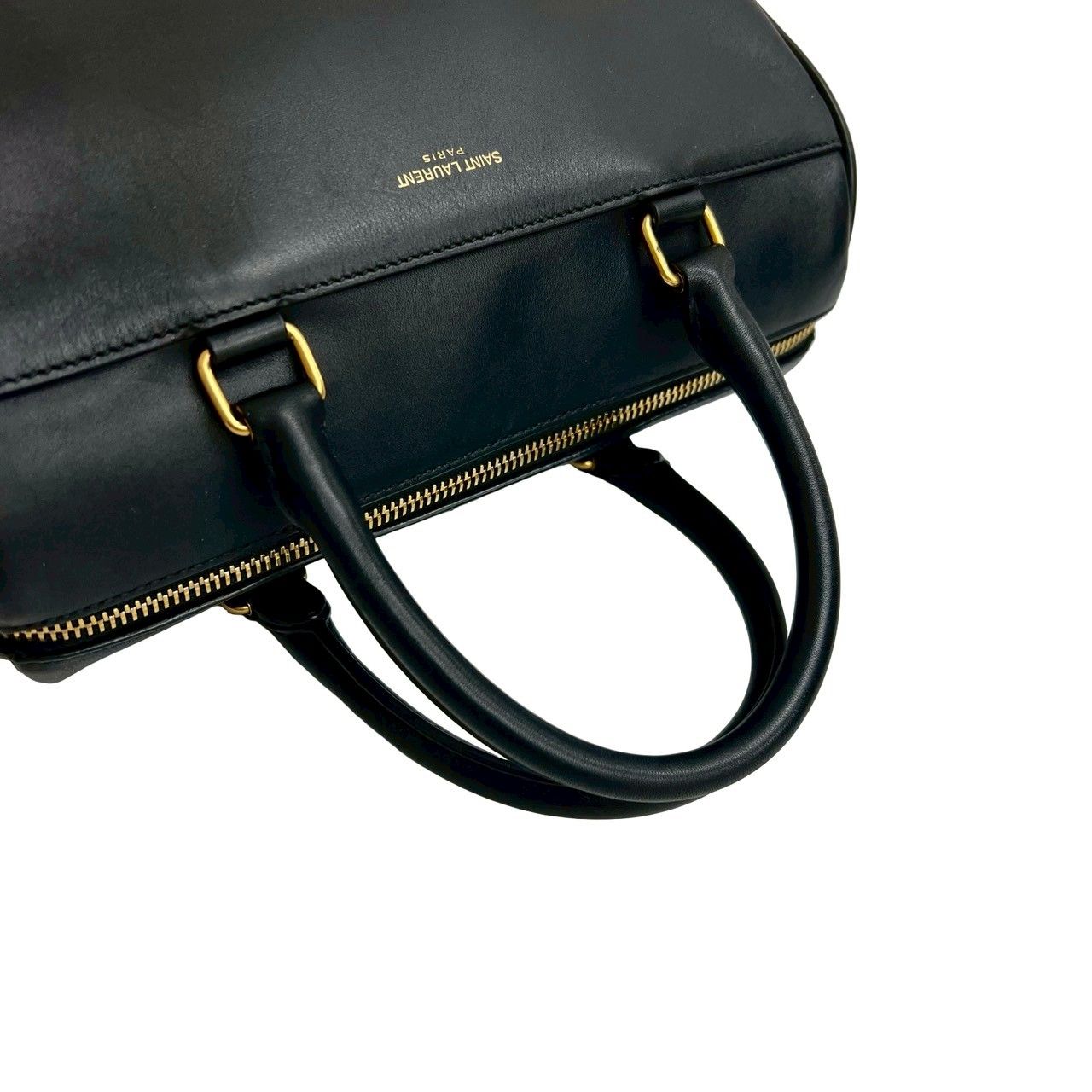 極 美品 袋付き SAINT LAURENT PARIS サンローランパリ レザー 本革