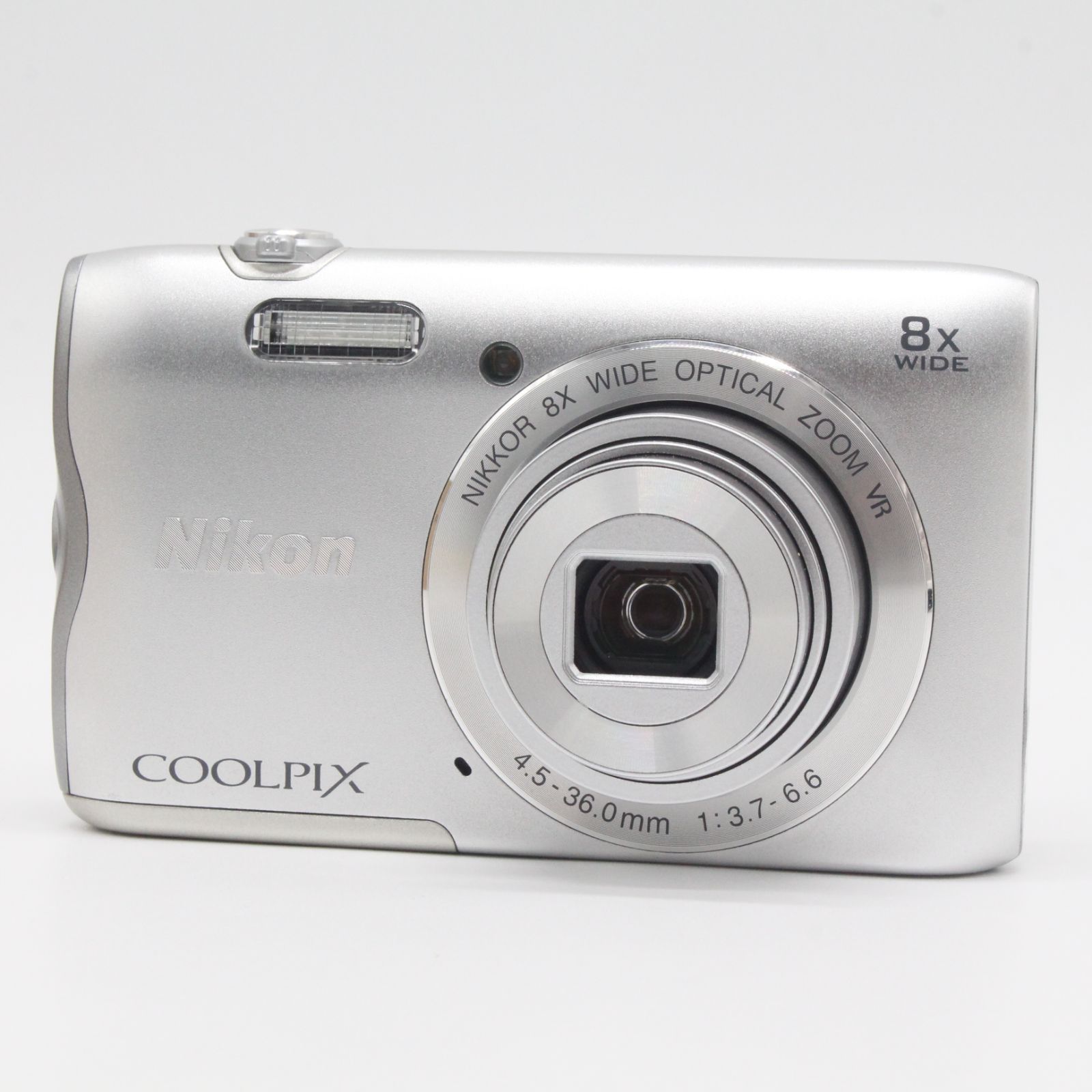 TOSHIBA/2GB/SDカード付き！□極上品□ Nikon COOLPIX A300 シルバー
