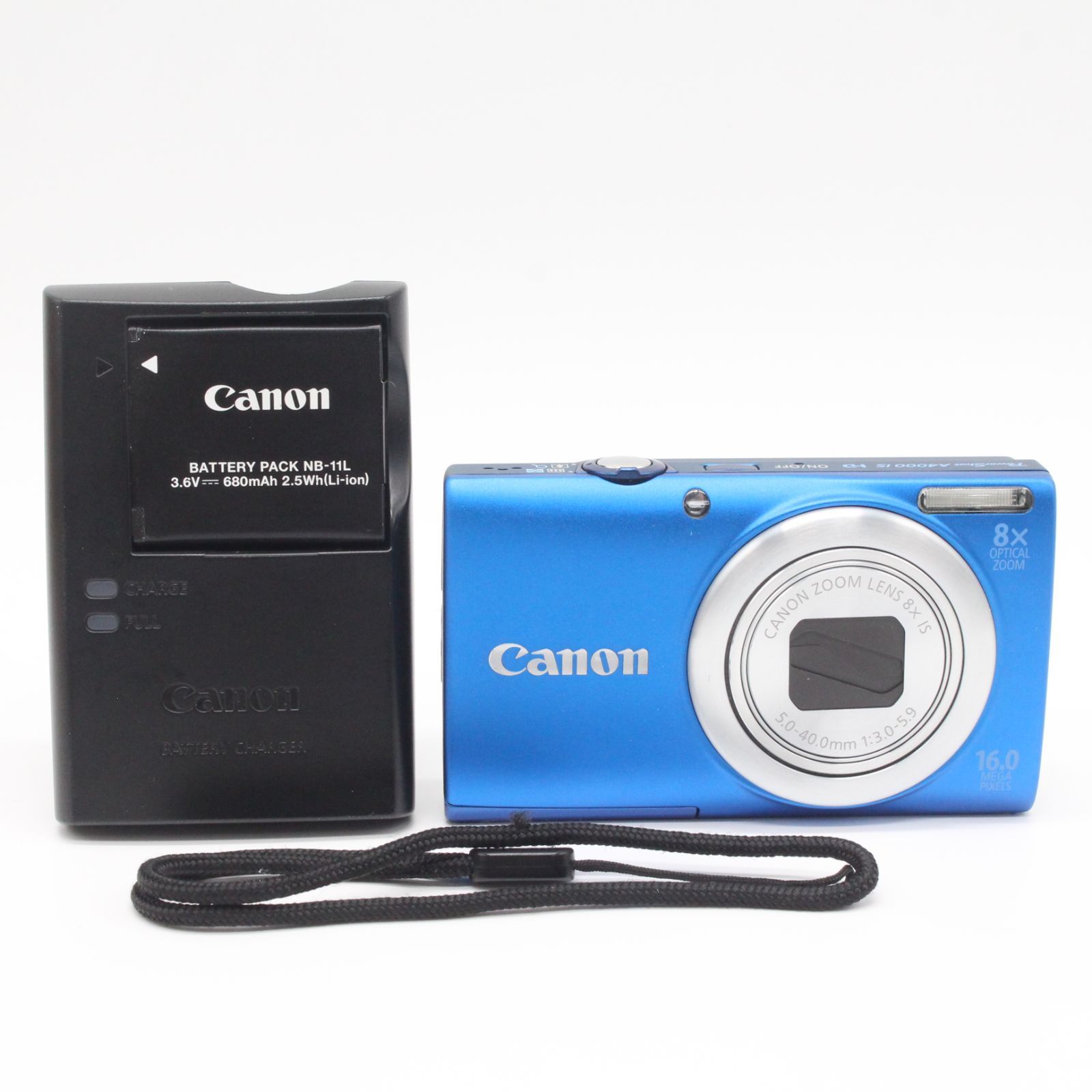 □良品□ CANON PowerShot A4000IS ブルー - メルカリ