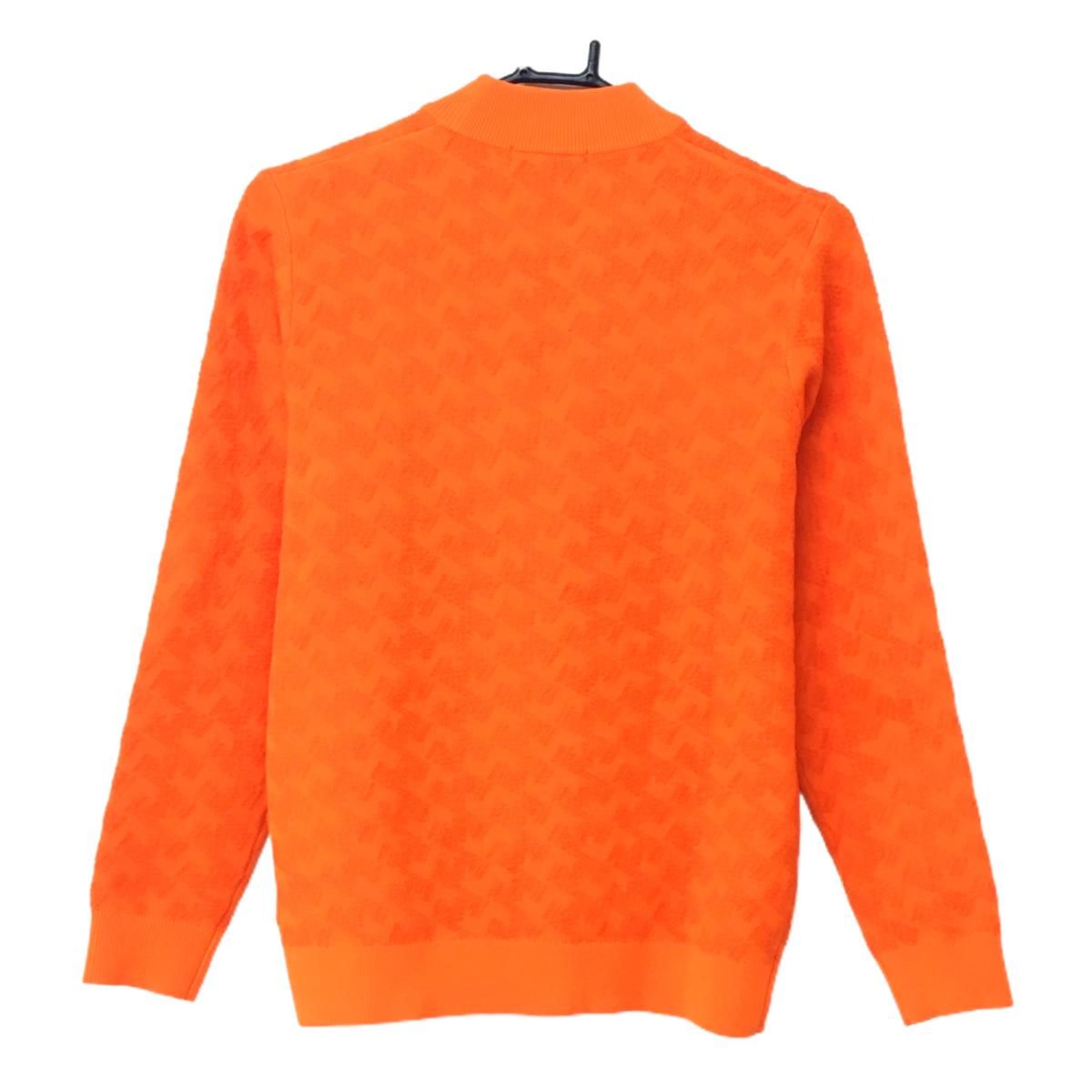 美品】レザレクション セーター オレンジ 総柄編み ウール混 ニット