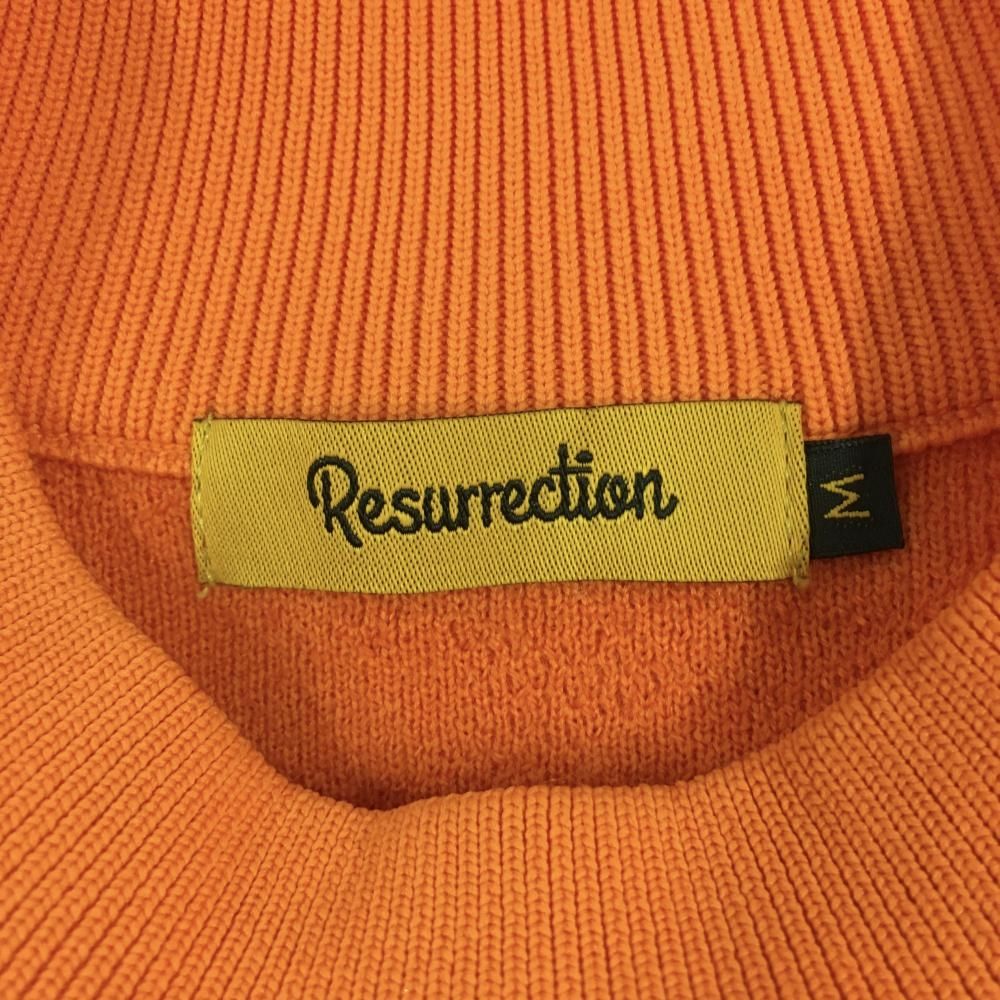 美品】レザレクション セーター オレンジ 総柄編み ウール混 ニット