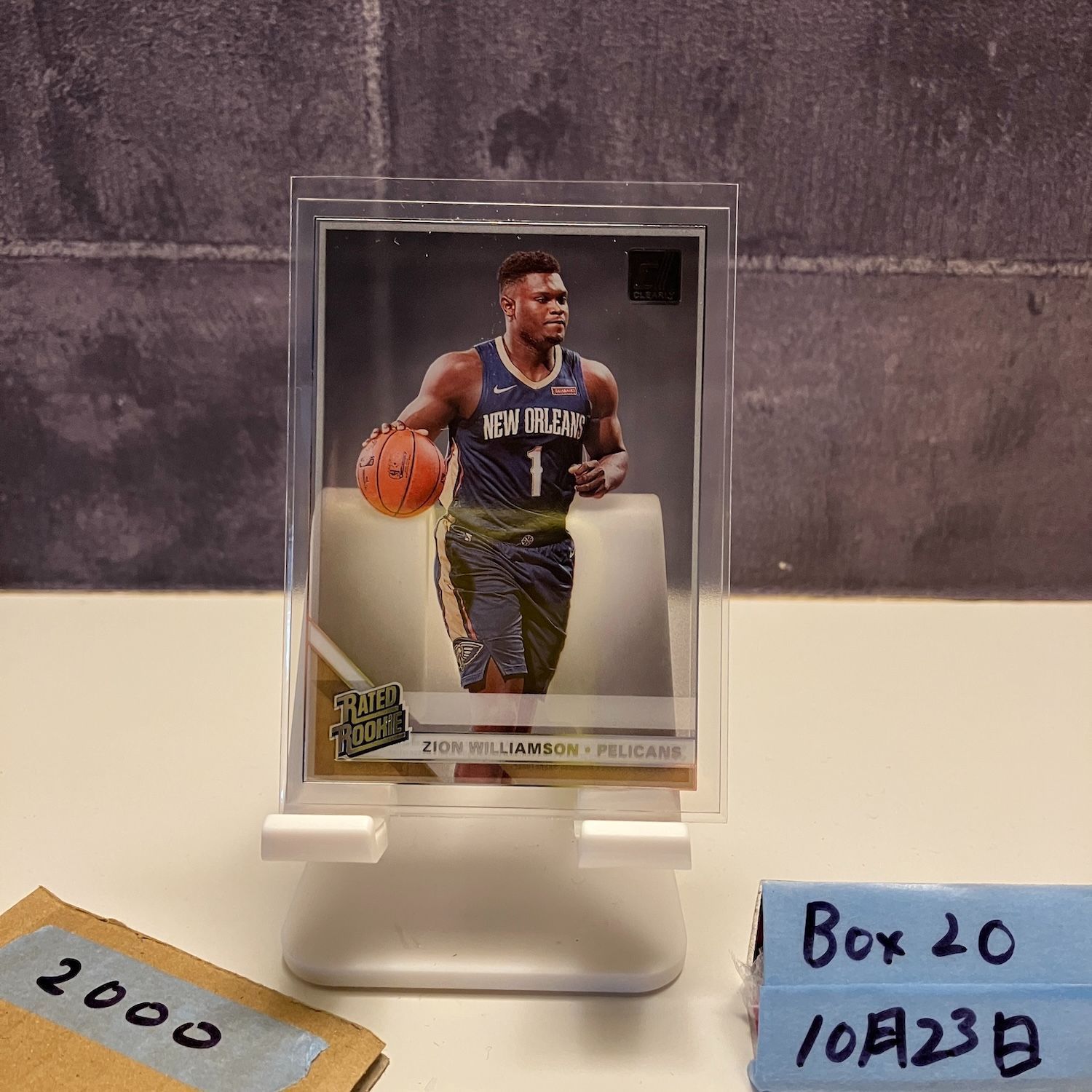 2020 Panini Clearly Donruss Zion Williamson New Orleans Pelicans