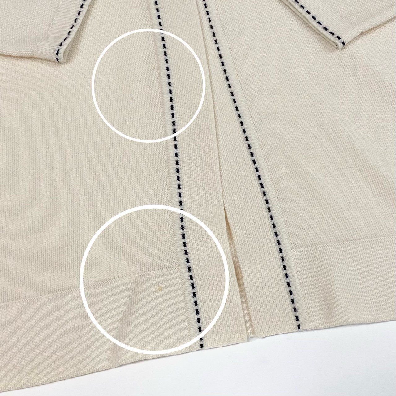 33a26 HERMES エルメス ニットセーター カーディガン トップス ロゴ