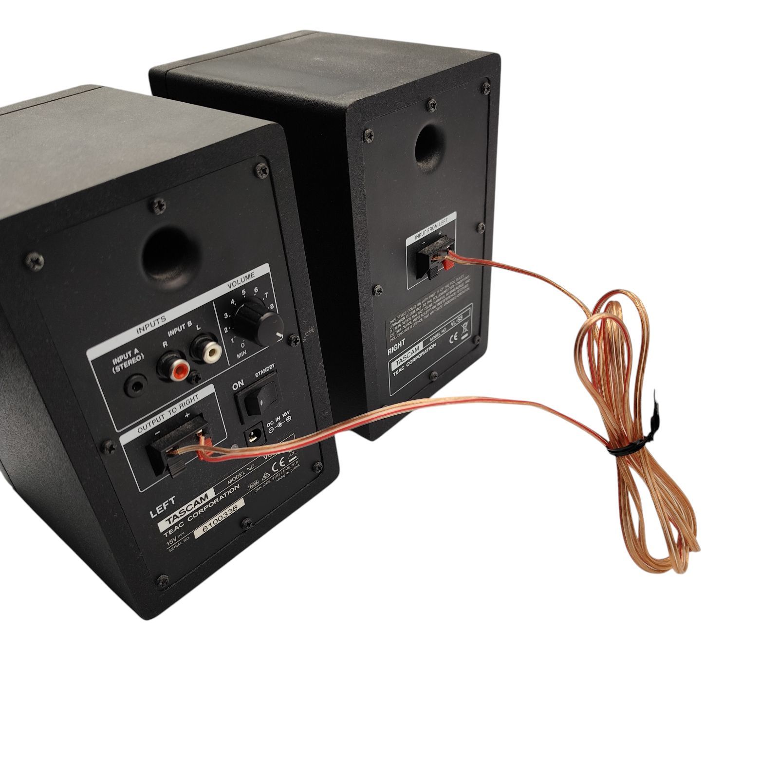 管理番号2077】TASCAM タスカム パワードモニタースピーカー 2ウェイ