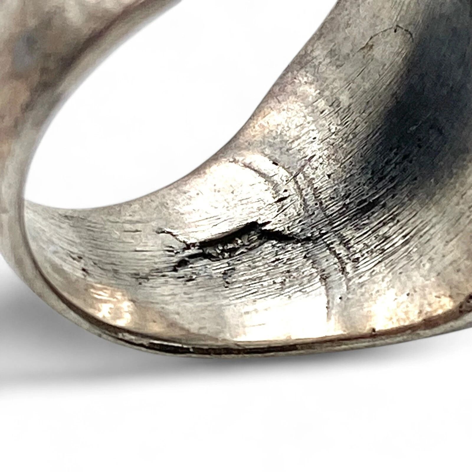 抜群の重厚感】クロス 十字架 Silver 925 刻印 Design Ring シルバー 