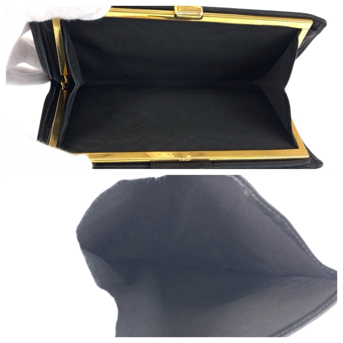 CHANEL シャネル ヴィンテージ ビコローレ ココマーク ブラック 黒