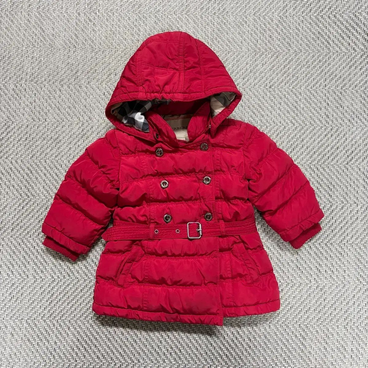 9M)バーバリー ベイビー レッド ダックダウン ダウン - メルカリ