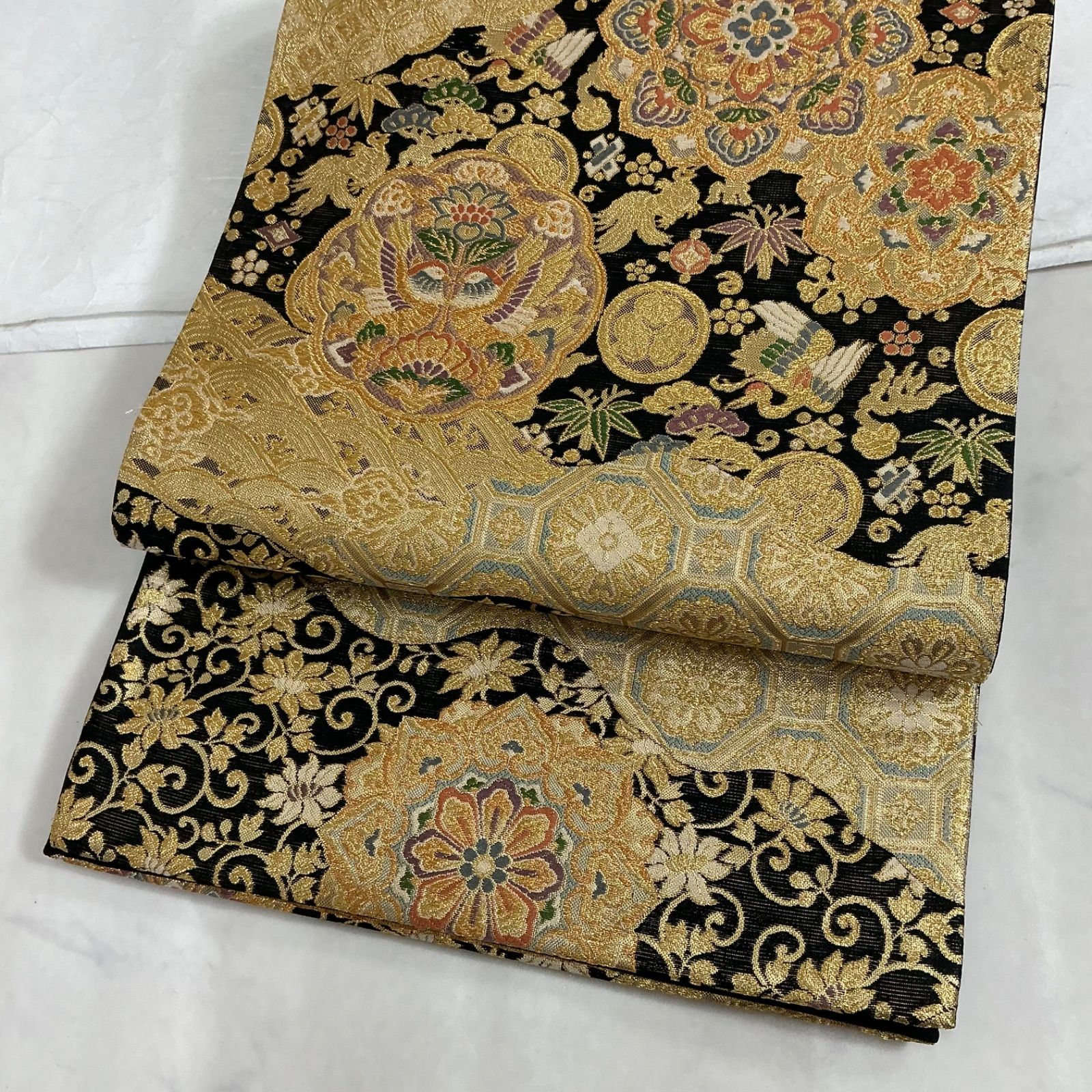 kimono+one◇kimonoarisa◇美品◇袋帯◇六通柄◇唐織◇彩麗華之 kimono+one◇kimonoarisa◇美品◇袋帯◇六通柄◇唐織◇彩麗華之