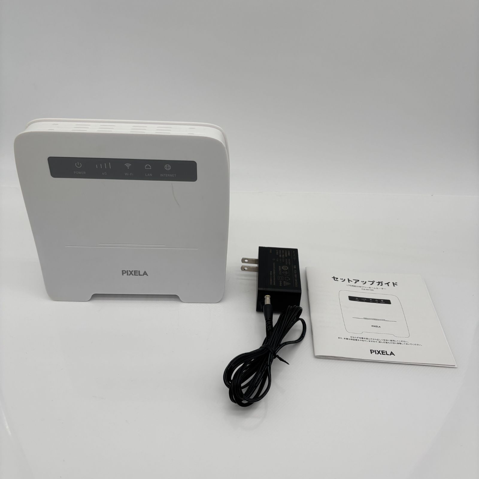 中古・美品】PIXELA PIX-RT100-AZ LTE対応 SIMフリー ホームルーター