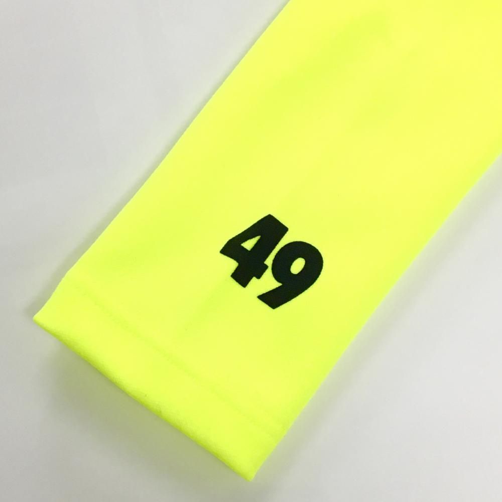 未使用品】TFW49 長袖ハイネックシャツ 蛍光イエロー 裏微起毛 DRI-FIT