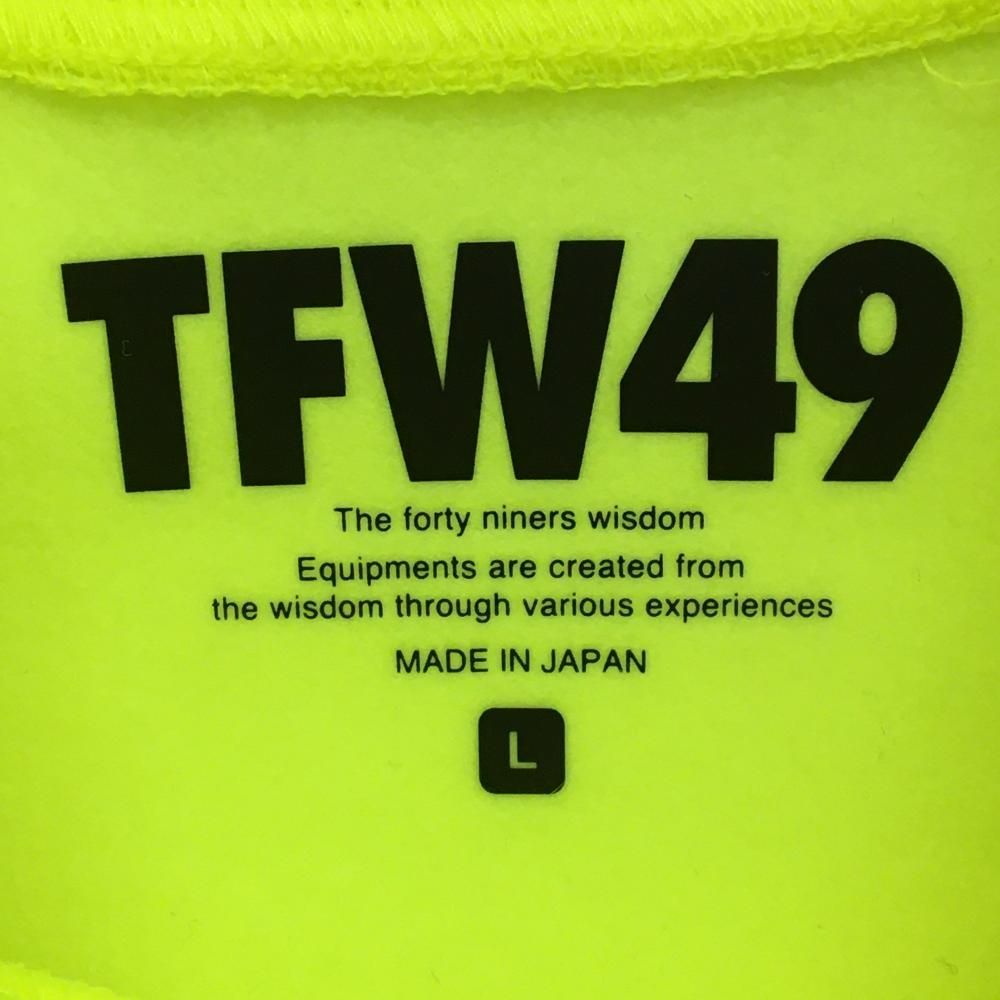 未使用品】TFW49 長袖ハイネックシャツ 蛍光イエロー 裏微起毛 DRI-FIT