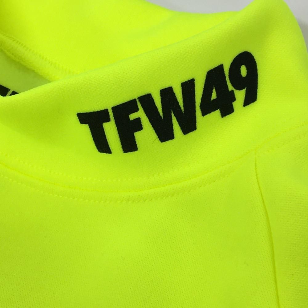 未使用品】TFW49 長袖ハイネックシャツ 蛍光イエロー 裏微起毛 DRI-FIT