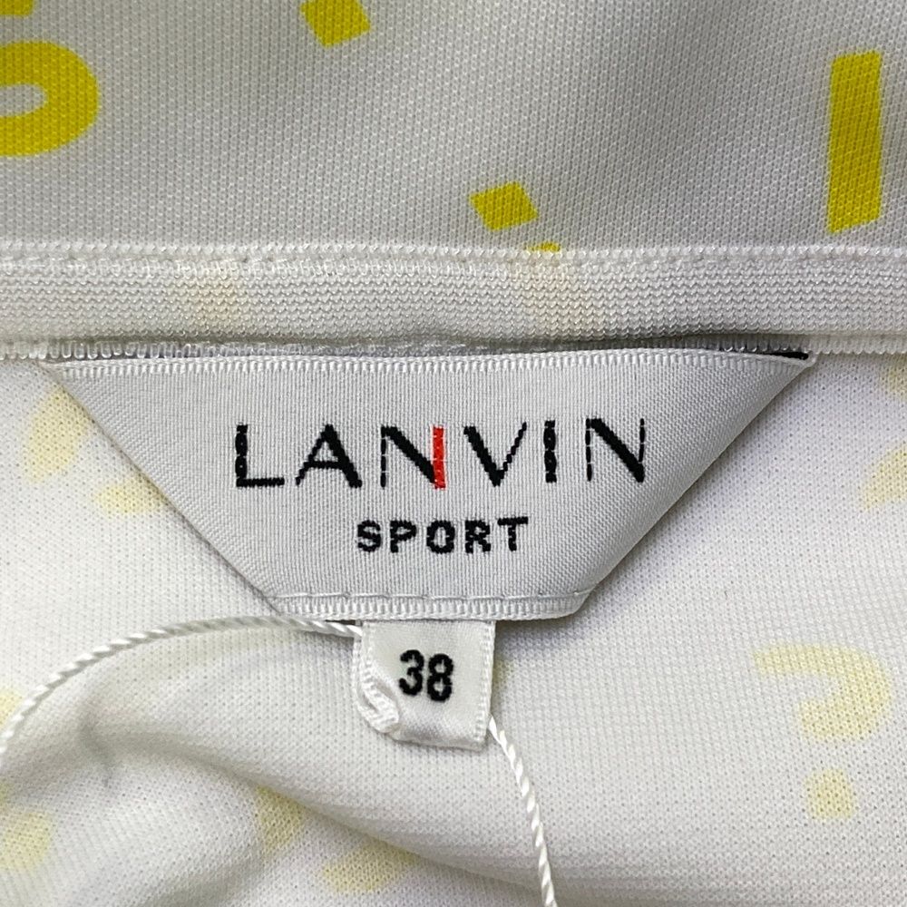 LANVIN ゴルフウェア ホワイト ハーフジップ トップス38サイズ サイズ：38 LANVIN SPORT ランバン スポール ハーフジップ 長袖Tシャツ