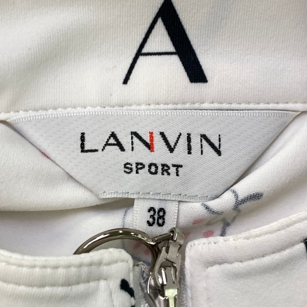 サイズ：38 LANVIN SPORT ランバン スポール ハーフジップ 長袖Tシャツ