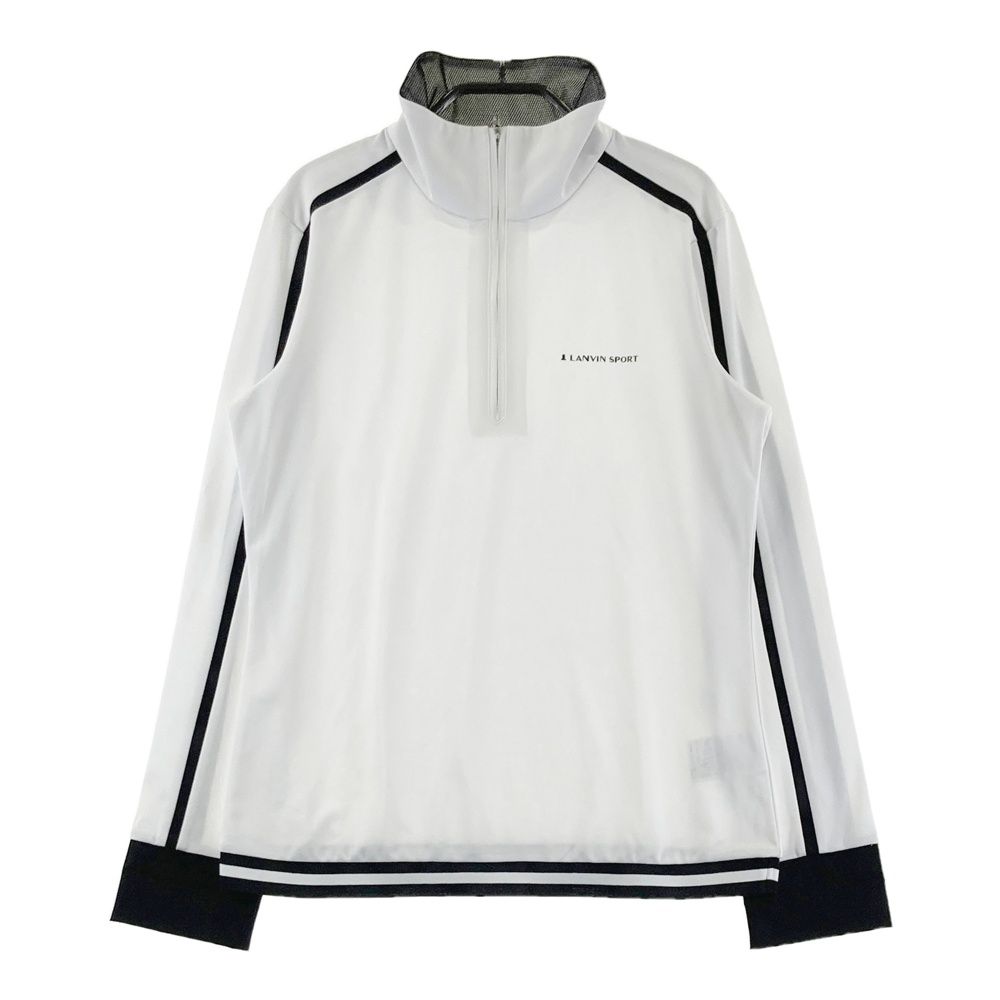 LANVIN ゴルフウェア ホワイト ハーフジップ トップス38サイズ サイズ