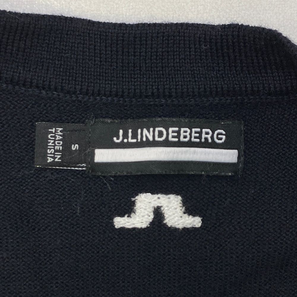 ジェイリンドバーグ　長袖ニット　メンズゴルフウェア サイズ：S J.LINDEBERG ジェイリンドバーグ ウール 長袖ニットセーター
